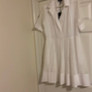 White dress with holes from DKNY